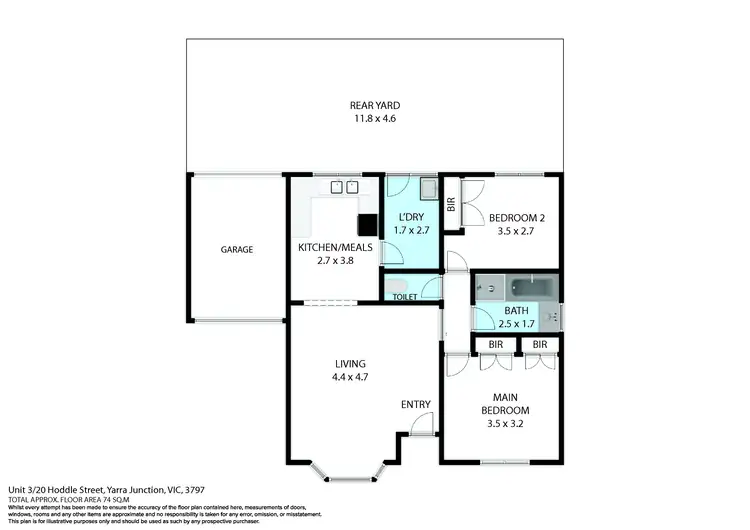 Floorplan of Homely house listing, 3/20 Hoddle Street, Yarra Junction VIC 3797