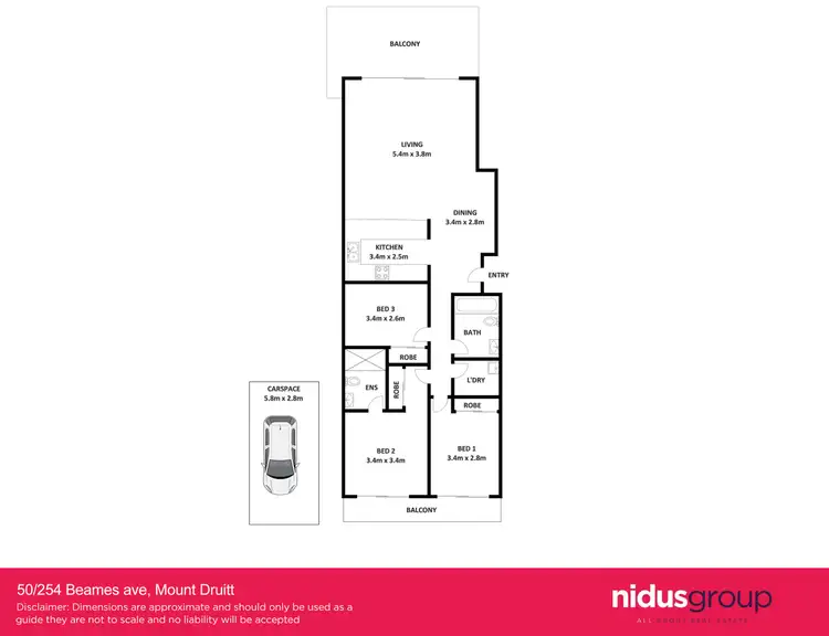 Floorplan of Homely unit listing, 50/254 Beames Avenue, Mount Druitt NSW 2770
