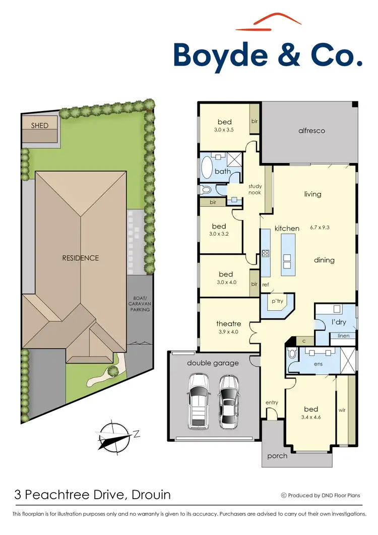 Floorplan of Homely house listing, 3 Peachtree Drive, Drouin VIC 3818