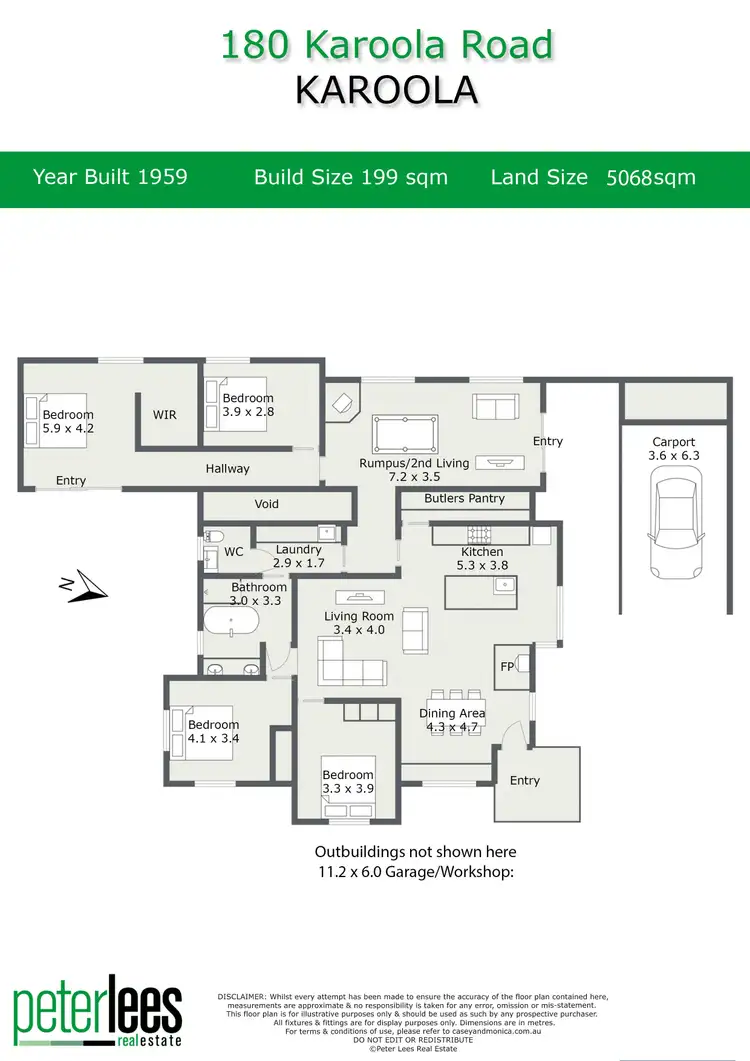 Floorplan of Homely house listing, 180 Karoola Road, Karoola TAS 7267