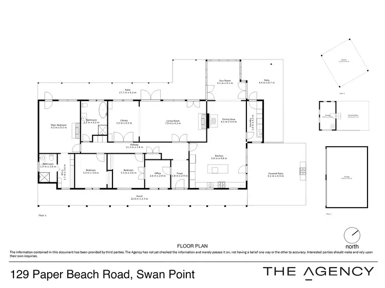 Floorplan of Homely house listing, 129 Paper Beach Road, Swan Point TAS 7275