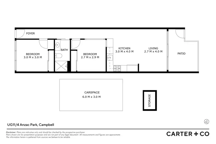 Floorplan of Homely apartment listing, UG07/4 Anzac Park, Campbell ACT 2612