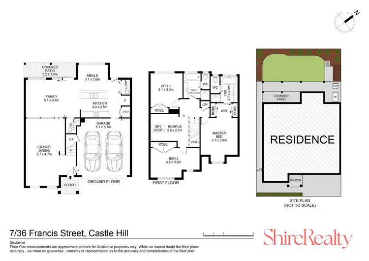 Floorplan of Homely townhouse listing, 7/36 Francis Street, Castle Hill NSW 2154