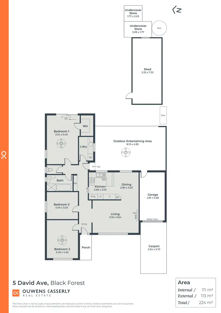 Floorplan of Homely house listing, 5 David Avenue, Black Forest SA 5035