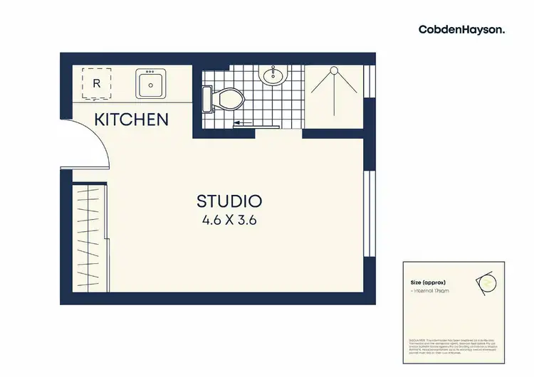 Floorplan of Homely studio listing, 21-23 Palmer Street, Balmain NSW 2041