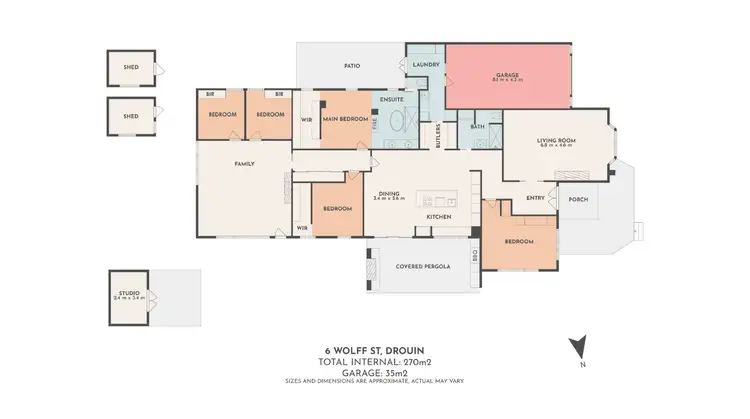 Floorplan of Homely house listing, 6 Wolff Street, Drouin VIC 3818