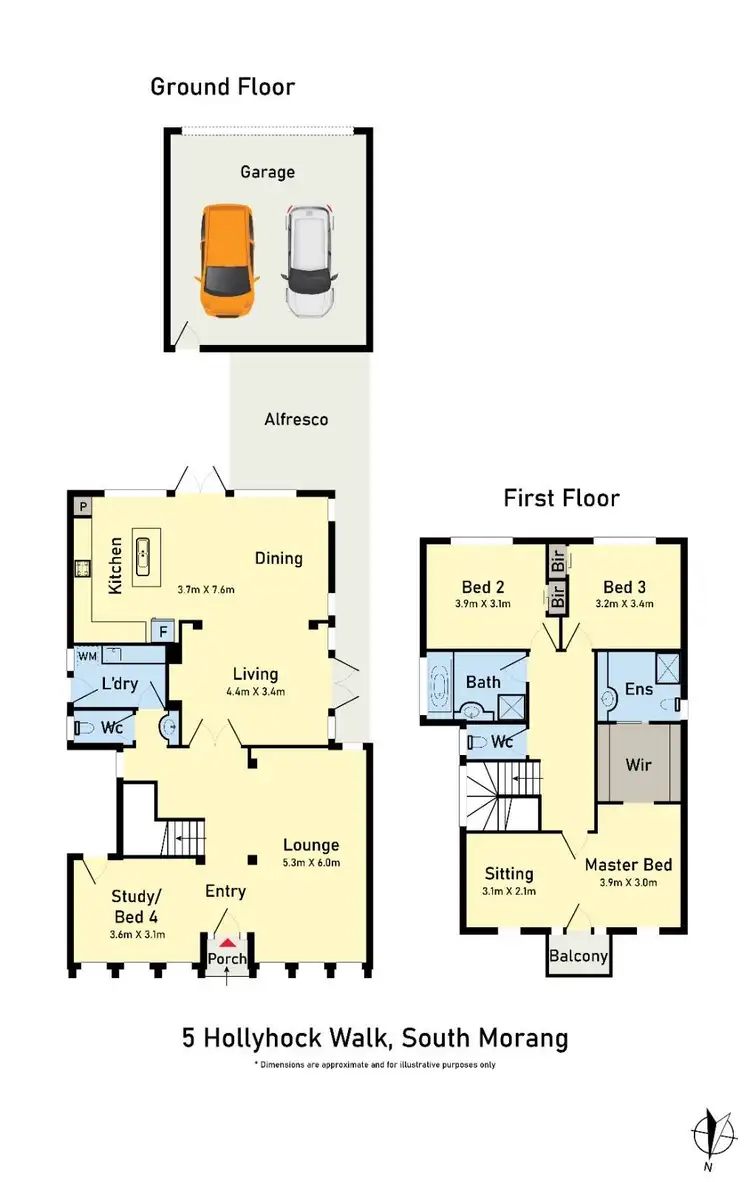 Floorplan of Homely house listing, 5 Hollyhock Walk, South Morang VIC 3752