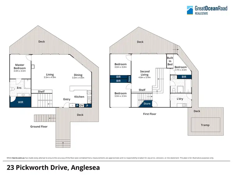 Floorplan of Homely house listing, 23 Pickworth Drive, Anglesea VIC 3230