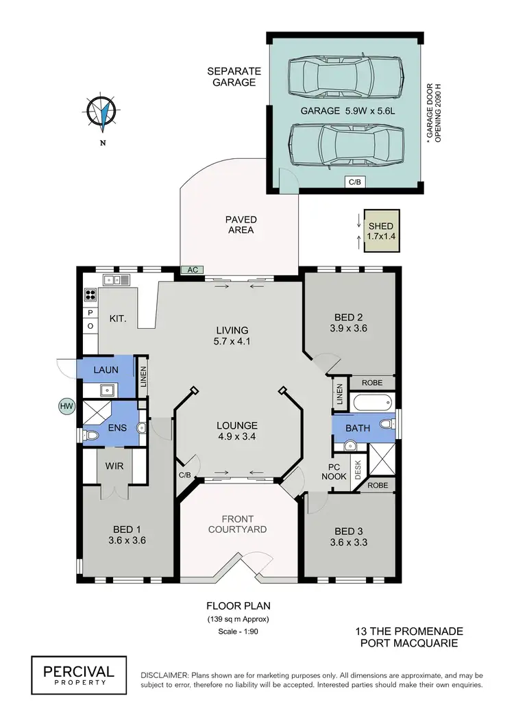 Floorplan of Homely house listing, 13 The Promenade, Port Macquarie NSW 2444