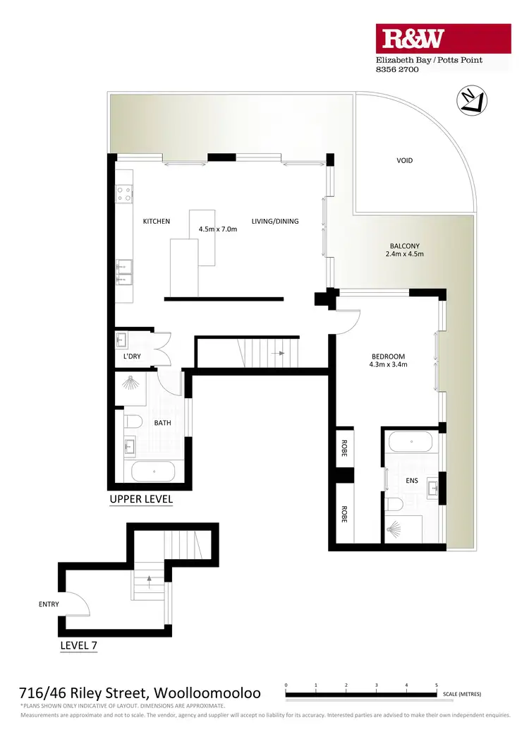 Floorplan of Homely apartment listing, 716/46-48 Riley Street, Woolloomooloo NSW 2011