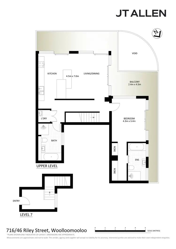 Floorplan of Homely apartment listing, 716/46-48 Riley Street, Woolloomooloo NSW 2011