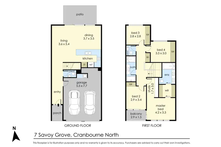 Floorplan of Homely house listing, 7 Savoy Grove, Cranbourne North VIC 3977