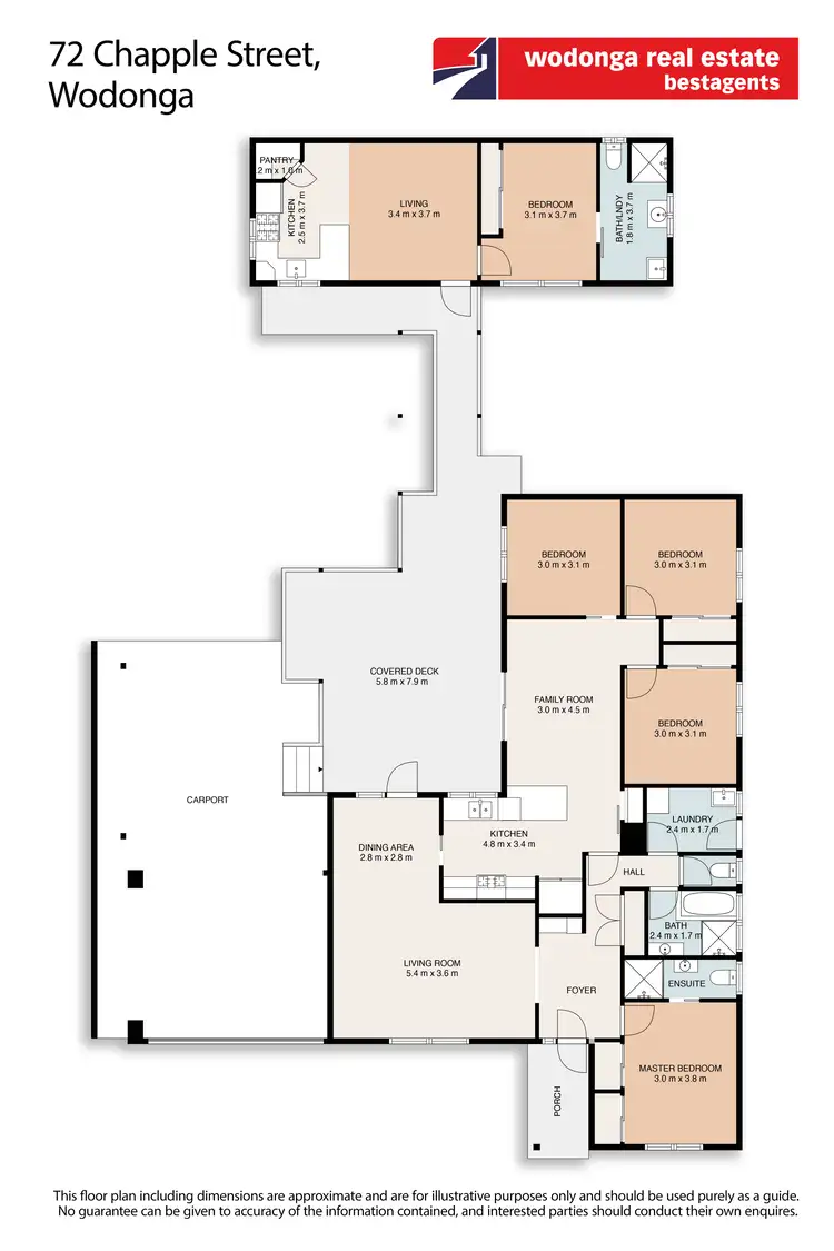 Floorplan of Homely house listing, 72 Chapple Street, Wodonga VIC 3690