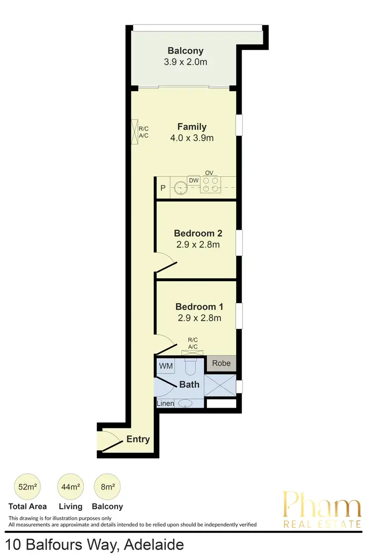 Floorplan of Homely apartment listing, 406/10 Balfours Way, Adelaide SA 5000