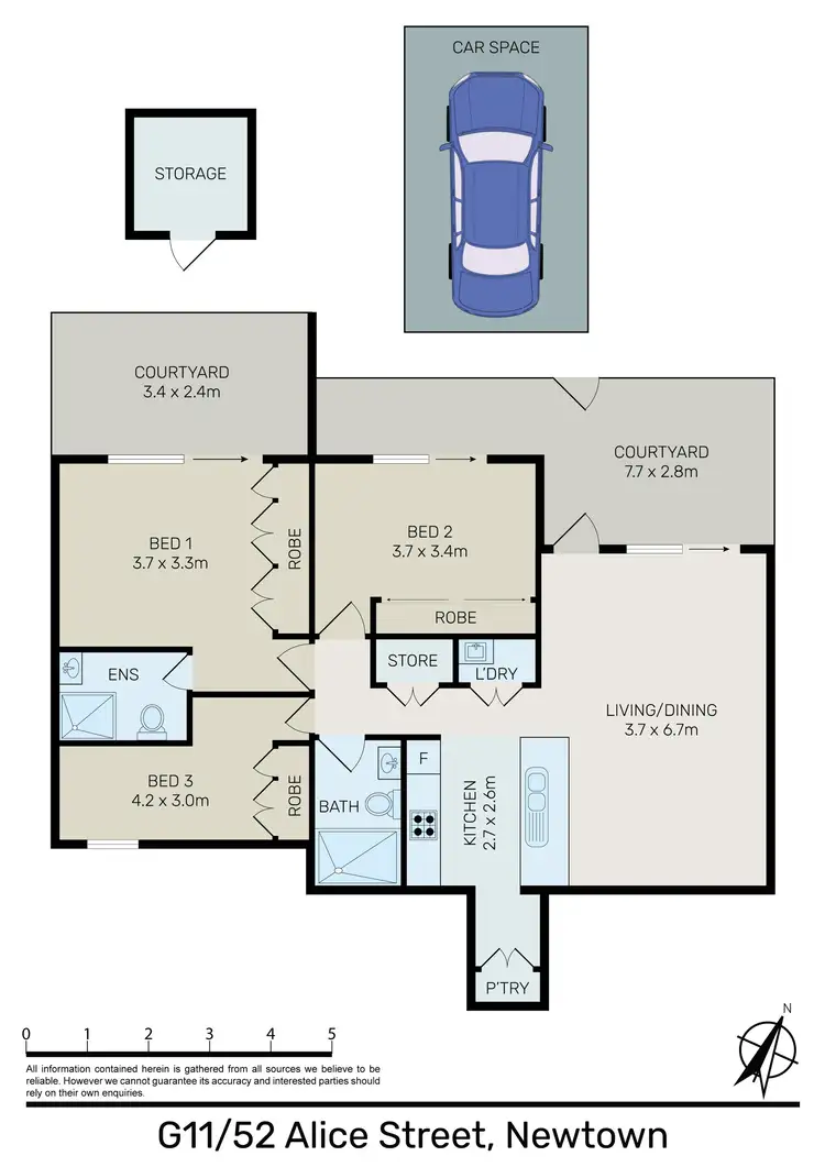 Floorplan of Homely apartment listing, G11/52 Alice Street, Newtown NSW 2042