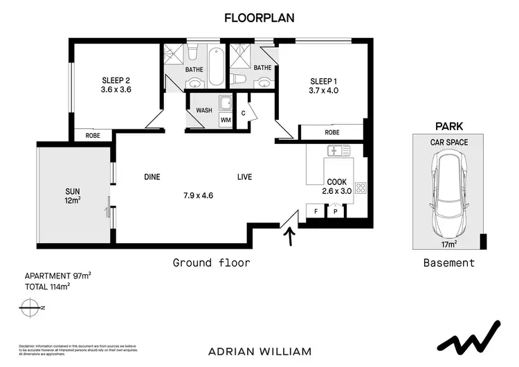 Floorplan of Homely apartment listing, 5/553 New Canterbury Road, Dulwich Hill NSW 2203