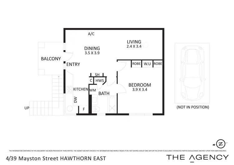 Floorplan of Homely apartment listing, 4/39 Mayston Street, Hawthorn East VIC 3123