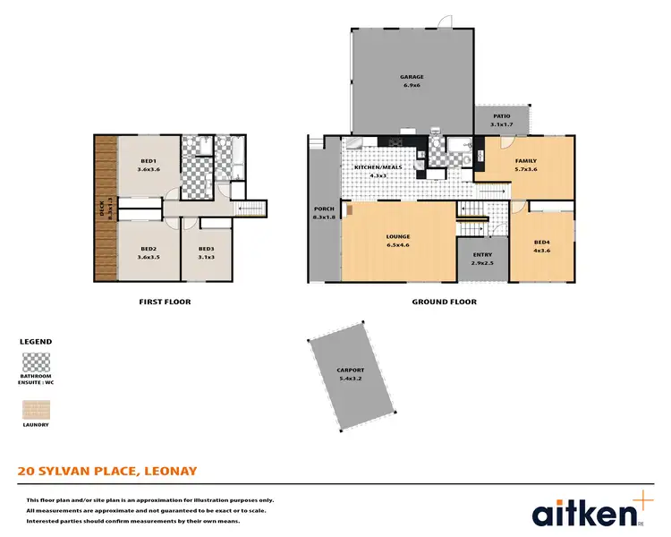 Floorplan of Homely house listing, 20 Sylvan Place, Leonay NSW 2750