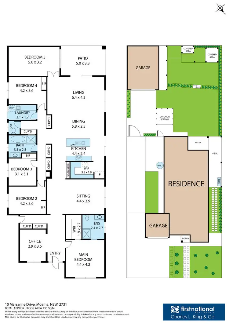 Floorplan of Homely house listing, 10 Marsanne Drive, Moama NSW 2731