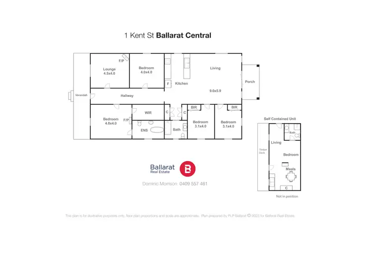 Floorplan of Homely house listing, 1 Kent Street, Ballarat Central VIC 3350