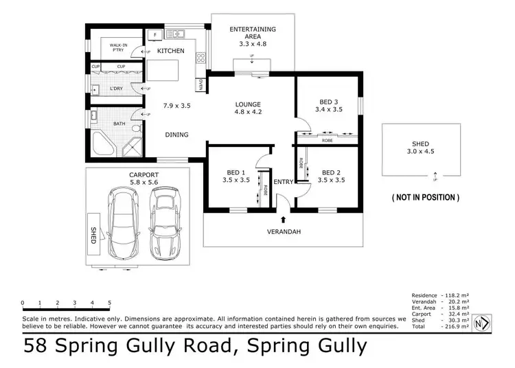 Floorplan of Homely house listing, 58 Spring Gully Road, Spring Gully VIC 3550