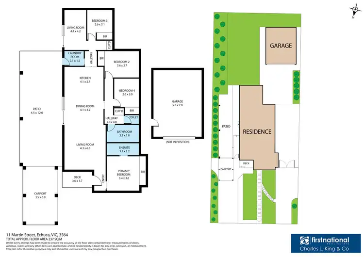 Floorplan of Homely house listing, 11 Martin Street, Echuca VIC 3564