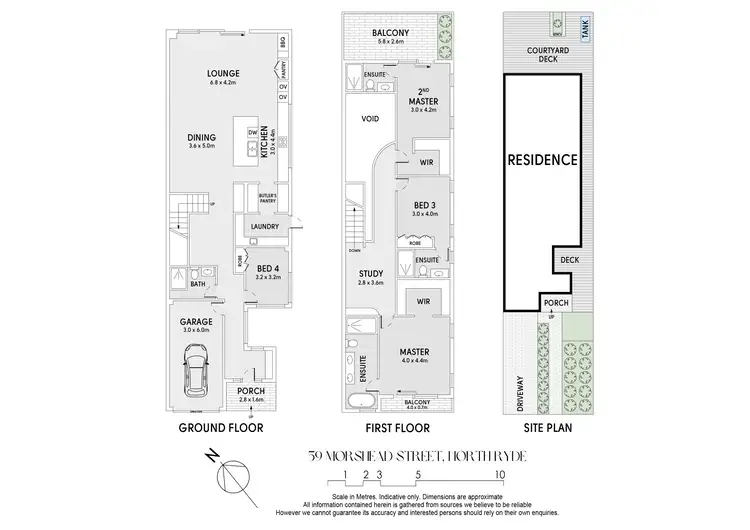 Floorplan of Homely semi-detached listing, 59 Morshead Street, North Ryde NSW 2113
