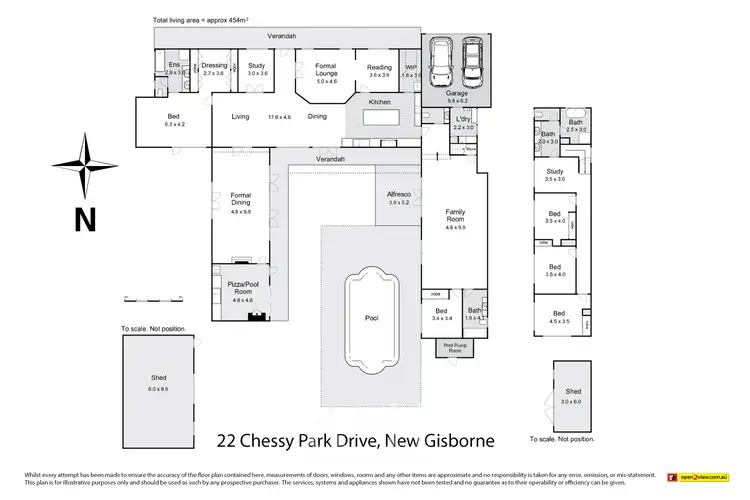 Floorplan of Homely house listing, 22 Chessy Park Drive, New Gisborne VIC 3438