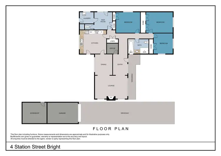 Floorplan of Homely house listing, 4 Station Street, Bright VIC 3741
