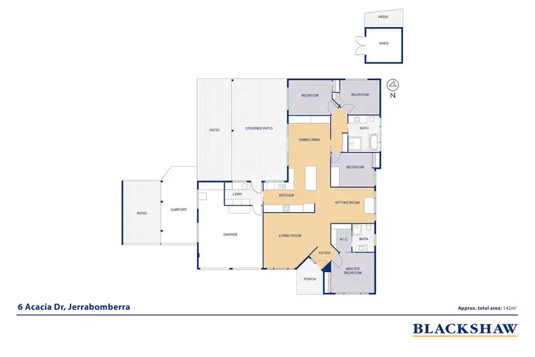 Floorplan of Homely house listing, 6 Acacia Drive, Jerrabomberra NSW 2619