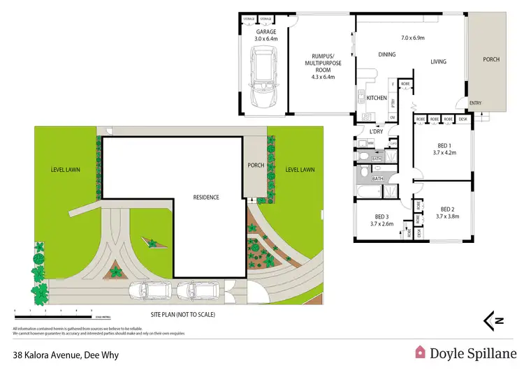 Floorplan of Homely house listing, 38 Kalora Avenue, Dee Why NSW 2099