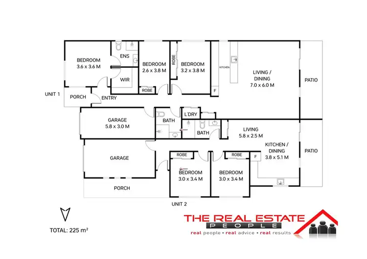 Floorplan of Homely block of units listing, 1 Arwon Street, Wyreema QLD 4352