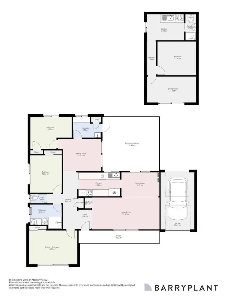 Floorplan of Homely house listing, 65 Atheldene Drive, St Albans VIC 3021