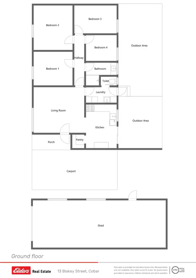 Floorplan of Homely house listing, 13 Blakey Street, Cobar NSW 2835