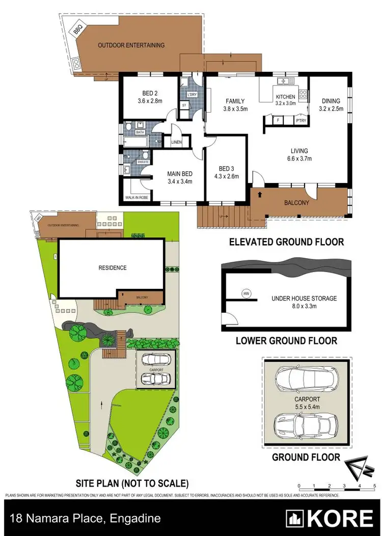 Floorplan of Homely house listing, 18 Namara Place, Engadine NSW 2233