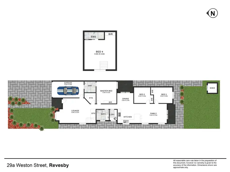 Floorplan of Homely semi-detached listing, 29A Weston Street, Revesby NSW 2212