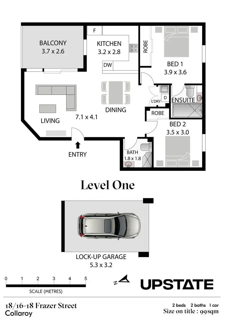 Floorplan of Homely apartment listing, 18/16-18 Frazer Street, Collaroy NSW 2097