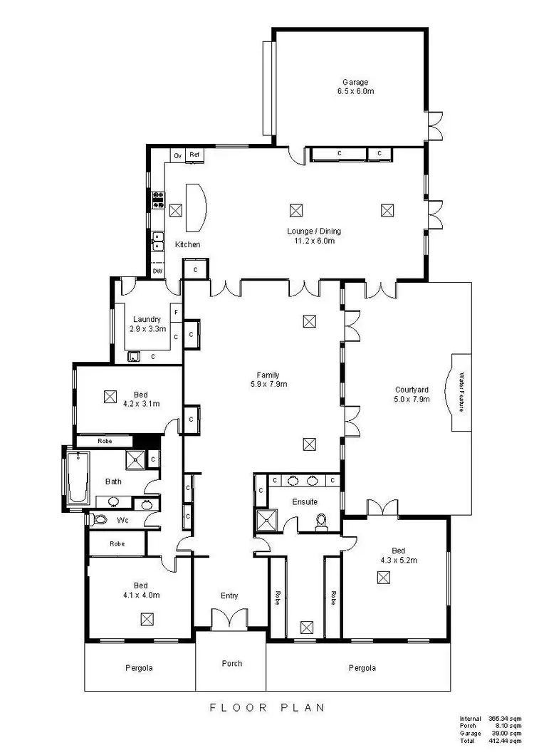 Floorplan of Homely house listing, 61 Tusmore Avenue, Tusmore SA 5065