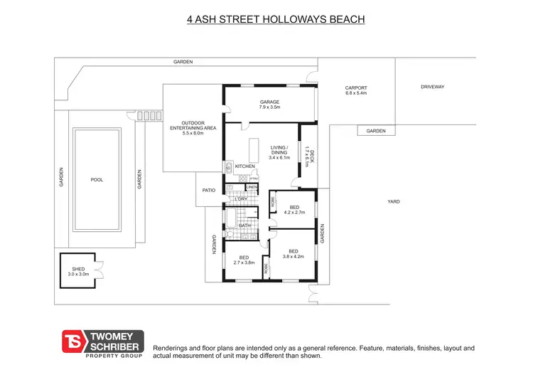 Floorplan of Homely house listing, 4 Ash Street, Holloways Beach QLD 4878