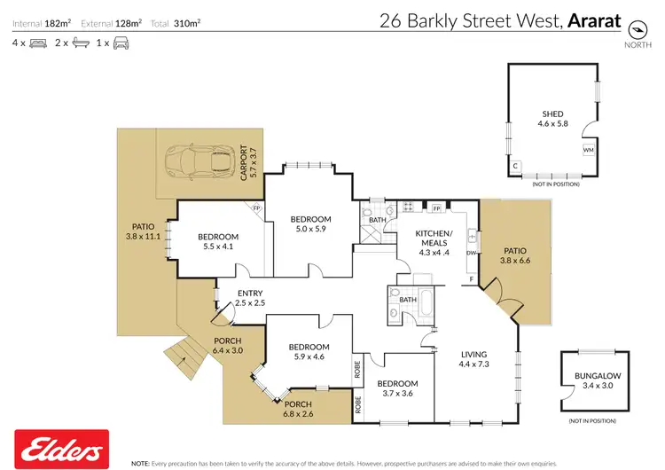 Floorplan of Homely house listing, 26 Barkly Street West, Ararat VIC 3377