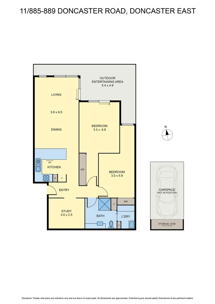 Floorplan of Homely apartment listing, 11/885-889 Doncaster Road, Doncaster East VIC 3109