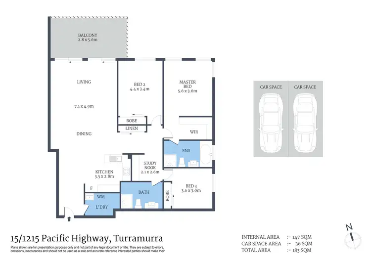 Floorplan of Homely apartment listing, 15/1215-1217 Pacific Highway, Turramurra NSW 2074