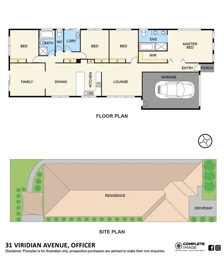 Floorplan of Homely house listing, 31 Viridian Avenue, Officer VIC 3809