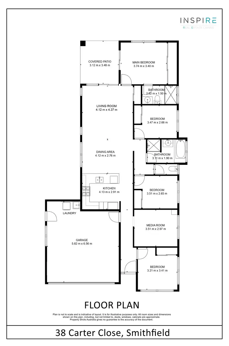 Floorplan of Homely house listing, 38 Carter Close, Smithfield QLD 4878