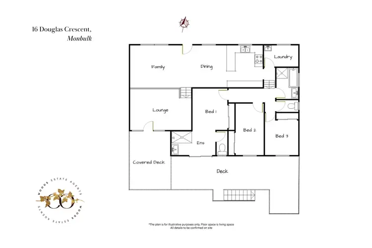 Floorplan of Homely house listing, 16 Douglas Crescent, Monbulk VIC 3793