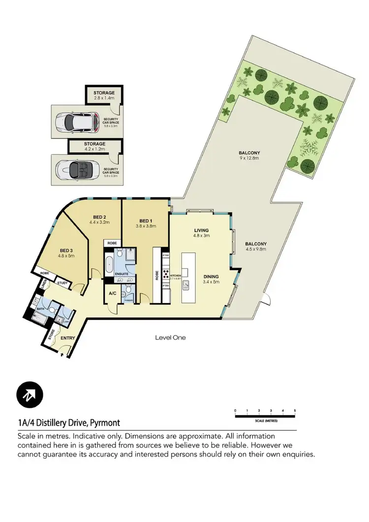 Floorplan of Homely apartment listing, 1A/4 Distillery Drive, Pyrmont NSW 2009
