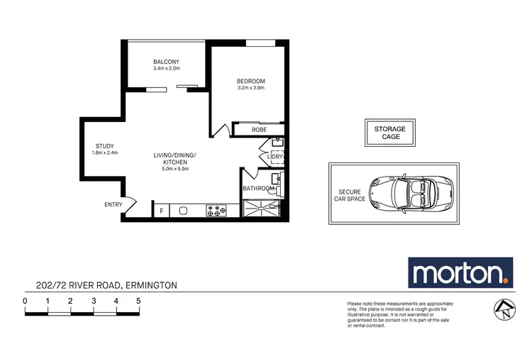 Floorplan of Homely apartment listing, 202/72 River Road, Ermington NSW 2115