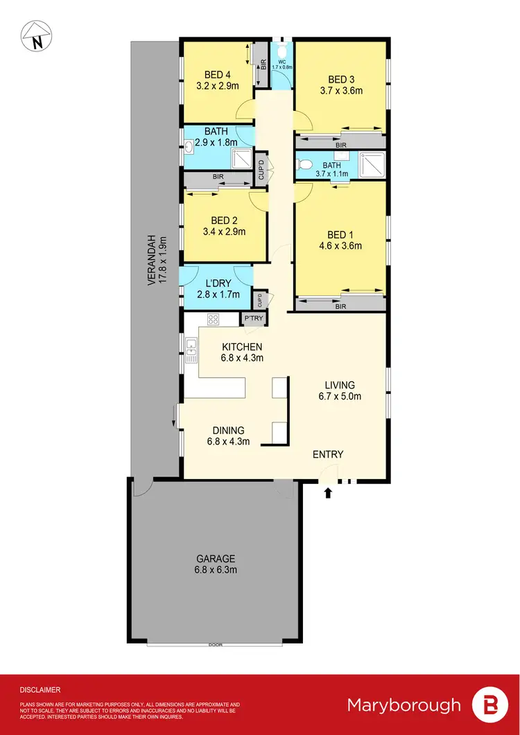 Floorplan of Homely house listing, 9 Albert Street, Carisbrook VIC 3464