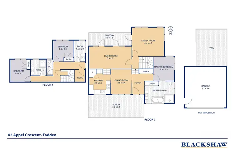 Floorplan of Homely house listing, 42 Appel Crescent, Fadden ACT 2904