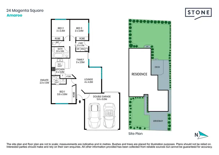 Floorplan of Homely house listing, 24 Magenta Square, Amaroo ACT 2914